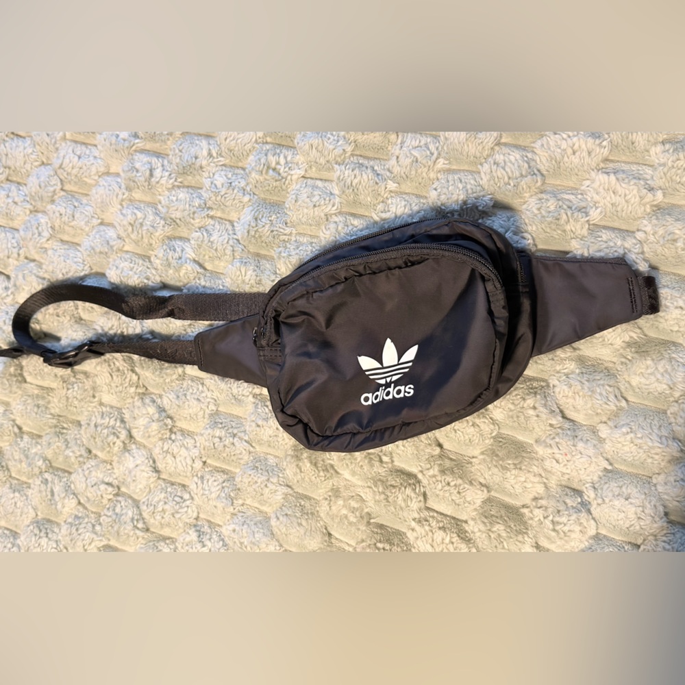 Adidas Black Belt Bag with Logo